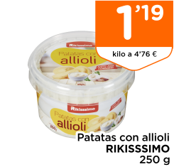 Patatas con allioli RIKISSSIMO 250 g