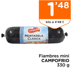 Mortadela cl?sica CAMPOFRIO mini 330 g