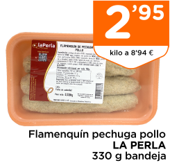 Flamenqu?n pechuga pollo LA PERLA 330 g bandeja