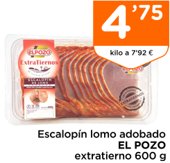 Escalop?n lomo adobado EL POZO extratierno 600 g