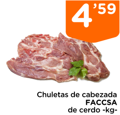 Chuletas de cabezada FACCSA de cerdo -kg-