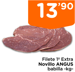 Filete 1? Extra Novillo ANGUS babilla -kg-