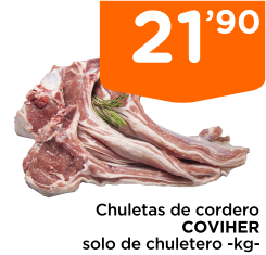 Chuletas de cordero COVIHER solo de chuletero -kg-