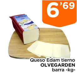 Queso Edam tierno OLVEGARDEN barra -kg-