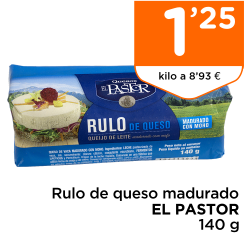 Rulo de queso madurado EL PASTOR 140 g