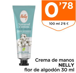 Crema de manos NELLY flor de algod?n 30 ml
