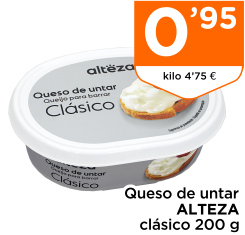 Queso de untar ALTEZA cl?sico 200 g
