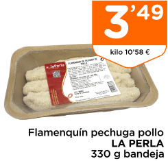 Flamenqu?n pechuga pollo LA PERLA 330 g bandeja