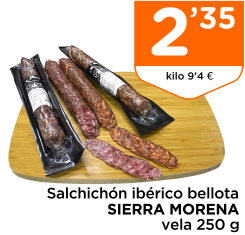 Salchich?n ib?rico bellota SIERRA MORENA vela 250 g