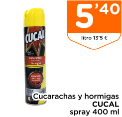 Cucarachas y hormigas CUCAL spray 400 ml