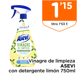 Vinagre de limpieza ASEVI con detergente lim?n 750ml