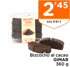 Bizcocho al cacao GIMAR 360 g
