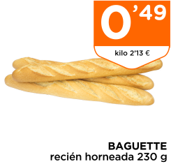 BAGUETTE reci?n horneada 230 g