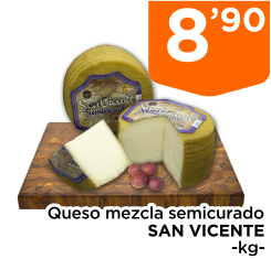 Queso mezcla semicurado SAN VICENTE -kg-