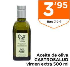 Aceite de oliva CASTROSALUD virgen extra 500 ml