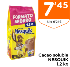 Cacao soluble NESQUIK 1.2 kg
