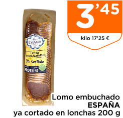 Lomo embuchado ESPA?A ya cortado en lonchas 200 g