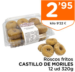 Roscos fritos CASTILLO DE MORILES 12 ud 320g