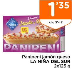 Panipeni jam?n queso LA NI?A DEL SUR 2x125 g