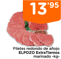 Filetes redondo de a?ojo ELPOZO ExtraTiernos marinado -kg-